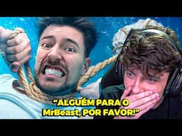 suetam reage a MrBeast: Você arriscaria se afogar por US$ 500 mil?