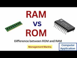Difference between RAM and ROM | RAM vs ROM