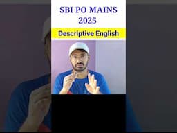 ✅ Precis Writing in SBI PO MAINS Descriptive English #sbipo #sbipomains #precis #preciswriting