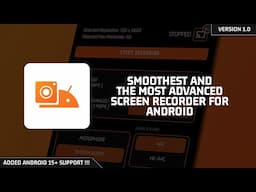 The Smoothest Screen Recorder for Android !!! [ RecDroid v1.0 ]