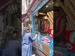 Turkish Ice Cream! #turkishicecreamman #turkey #shortsfeed #shorts