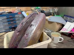 BSA Gold Star 250 SS (B25SS) - Tank and Sidepanel Paintwork Continued - Preparation