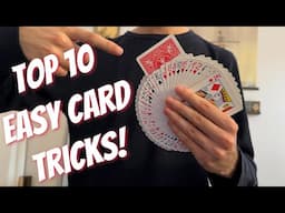 Top 10 BEGINNER Card Tricks That You Need To Learn Now!