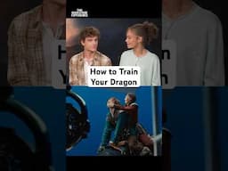 Mason Thames and Nico Parker watched How to Train Your Dragon in reverse order😂 #movie #interview
