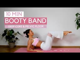 10 Min Booty Band Deep Core Workout for a FLAT BELLY & TINY WAIST This Summer!