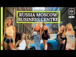 🌆 Moscow’s Business District Walk / Russian Girls & City Vibes 🔥 4K HDR
