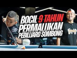 BOCAH AJAIB ‼️UMUR 9 TAHUN TAPI SKILL TOP BILLIARD DAN PERMALUKAN PEBILLIARD SOMBONG‼️