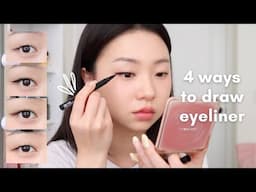 4 Super Easy Eyeliner Styles for Beginners | Monolid Friendly Tutorial!