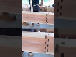 【日本の伝統建築技術 金輪継ぎ】 #大工 #carpenter #woodjoinery