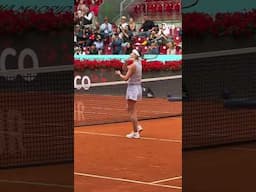 Big serve 🤝 semifinals for Elina Svitolina! #wta #tennis #celebration #madrid