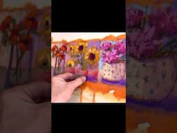 Try this fun exercise to loosen up your artwork! #paintinglessons