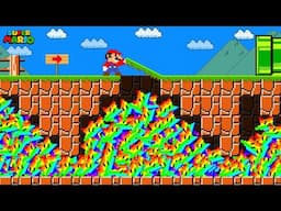 Mario Becomes IMMORTAL in Super Mario Bros. with Unlimited RAINBOW STARS!