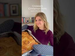 Dairy Free Croissant Cinnamon Rolls | Vegan | Egg free #cinnamonrolls #veganbaking #vegancroissant