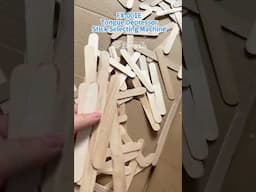 FX 001E Tongue depressor stick selecting machine#shorts