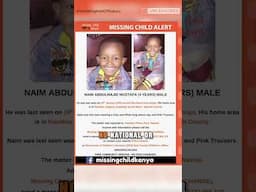 1,186 Children Missing in Kenya Since 2016 — Over a Third Disappeared in Just One Year