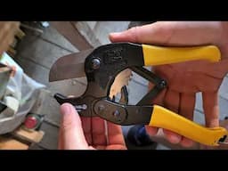 How to use a Pipe/Hose Cutter tool? (VOREL 78341, PVC, PPR, Plastic, Blade, Open-Close)