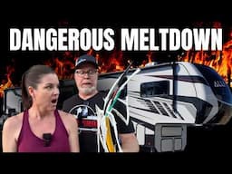 Our RV Nearly CAUGHT FIRE! - 50 Amp RV Power System FAILURE