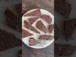 Vegan and Gluten Free Healthy chocolate cookie dough barks! #shorts
