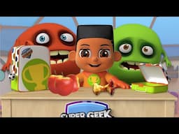Who stole all the apples? | Learning Videos | Super Geek Heroes Story Time with David Lawrence Jones