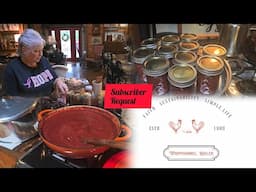 Canning and freezing Homemade Pizza Sauce  / Subscribers Requested Video