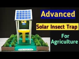Solar Insect light Trap for agriculture/Advance Insect killer technique/working science project