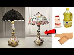 Very Beautiful Diy Lamp out of recycled materials/Home decor