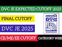 DVC JE CUTOFF||DVC JE ANSWER KEY OUT|DVC JE EXPECTED CUTOFF 2025|DVC JE EXPECTED CUTOFF 2025|DVC JE