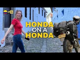 Adventure riding in Honda on a Honda