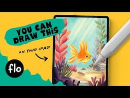Draw a Happy Goldfish in Procreate – Step-by-Step Easy Tutorial for Beginners
