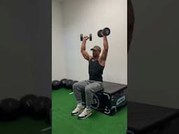 Dumbbell shoulder press tutorial