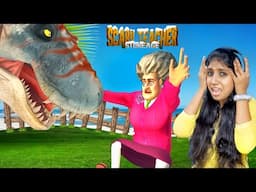 SCARY TEACHER Pranked with Jurassic Park Dinosaur 😂 |Jeni Gaming 2.0
