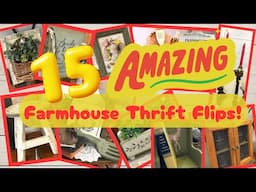 15 THRIFT MAKEOVERS WITH COZY FARMHOUSE CHARM ~ Budget Friendly Thrift Flips