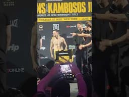 HITCHINS VS KAMBOSOS jr  face off both made weight, winner pays 50k