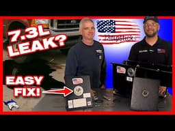 7.3L Ford Powerstroke Dipstick Leak - EASY FIX!!!  #diesel #fordpowerstroke #ford