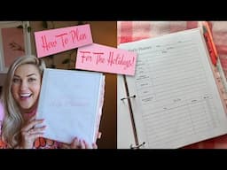 HOW TO PLAN FOR THE HOLIDAYS! | BINDER PLANNER PRINTABLE