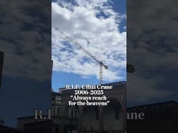 Rest In Peace to the Uffizi Crane