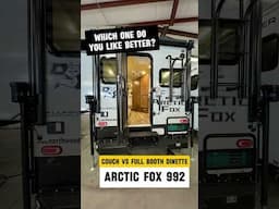 Couch Versus Dinette in an Arctic Fox 992