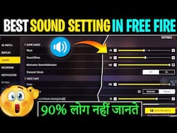 Best Sound Setting for Free fire after Update in 2025 | Free Fire sound setting Kaise karen