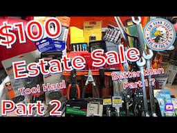 Part 2- $100 Estate Sale Tool Haul! Better Than Part 1?