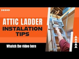 Installation of an attic ladder! #DIY