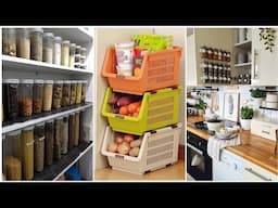 Space Saving Small Kitchen Organization Ideas.Kitchen makeover ideas.#kitchen #homedecor #diy #decor