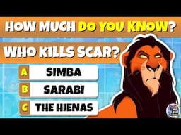 "THE LION KING" MOVIE QUIZ!! 🦁👑| Disney Trivia