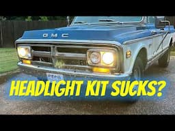 LMC Headlight Kit Review AND I Visit the Local High School Auto Shop for a Tour