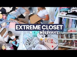 EXTREME CLOSET MAKEOVER 2025 – Declutter, Reorganize & Refresh with Me!