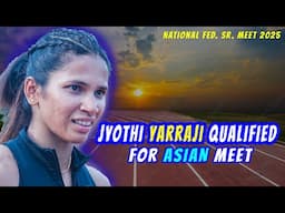 Women's 100m hurdles Final Jyothi Qualifies for The Asian Meet 2025