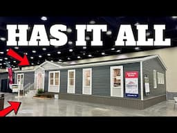 PERFECTLY DESIGNED multi section mobile home with EVERYTHING! Prefab House Tour