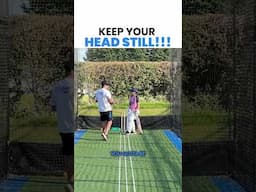 Keep your head still to improve your batting. #cricket #batting #pullshot #training #mentoring