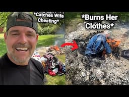 Man Catches Wife Cheating Then Burns Her Clothes And Makeup