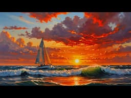 Blender with Stable Diffusion XL Tutorial - Sailboat at sunset