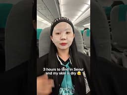 K-beauty girlies on the airplane be like ✈️ #kbeauty